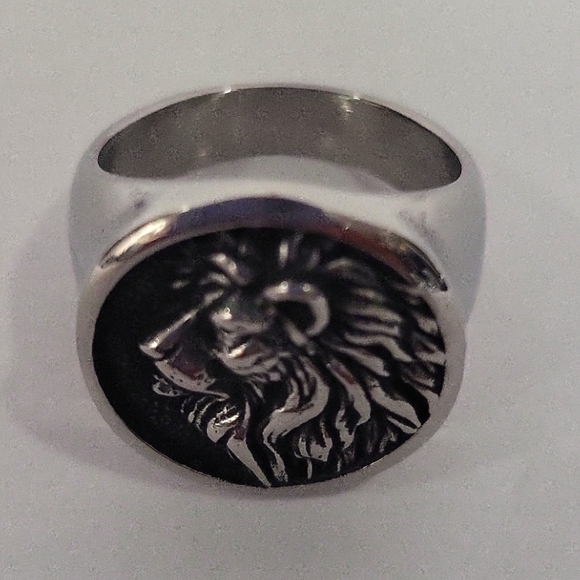 953- Lion Statement Handmade Men's Ring Size 9 NWT - Picture 1 of 5